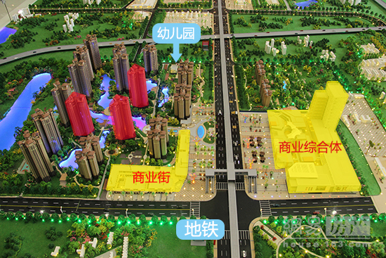 荔富湖畔沙盤展示